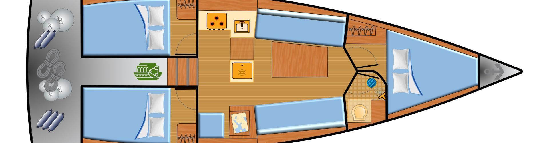 Segelboot First 36